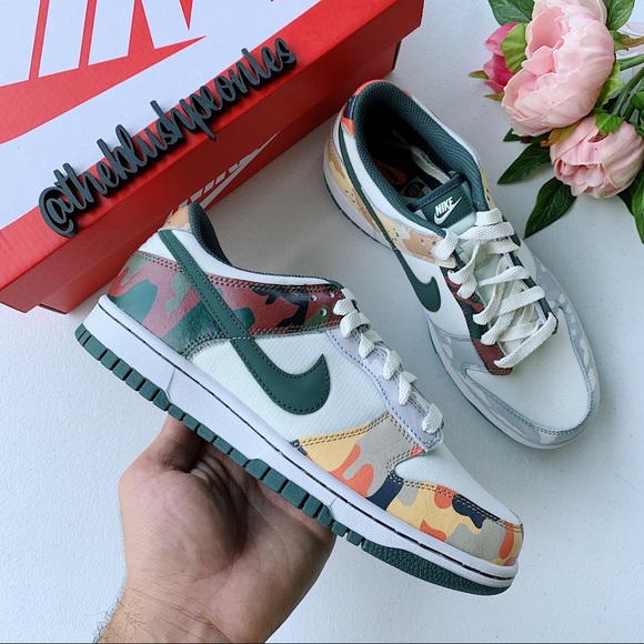 Nike Dunk Low Sail Multi Camo NWT - Picture 2 of 10